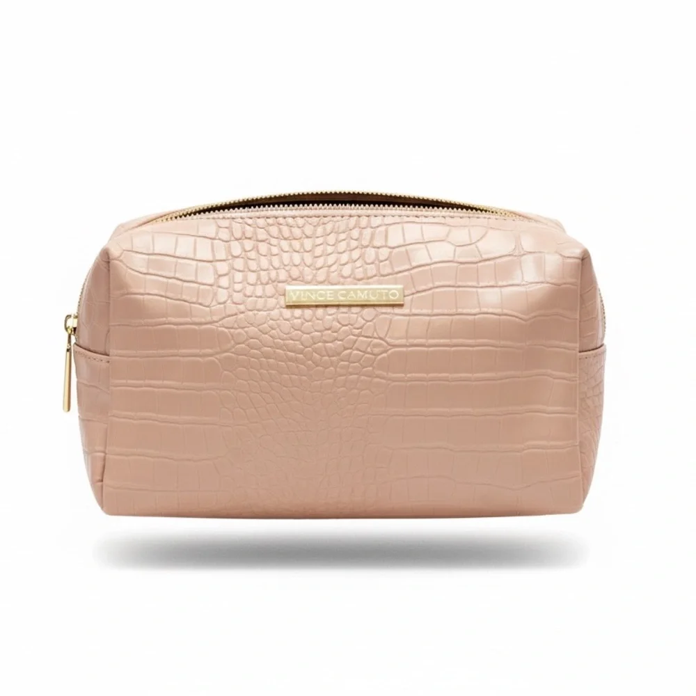 Vince Camuto Blush Animal Scale XL Cosmetic Bag